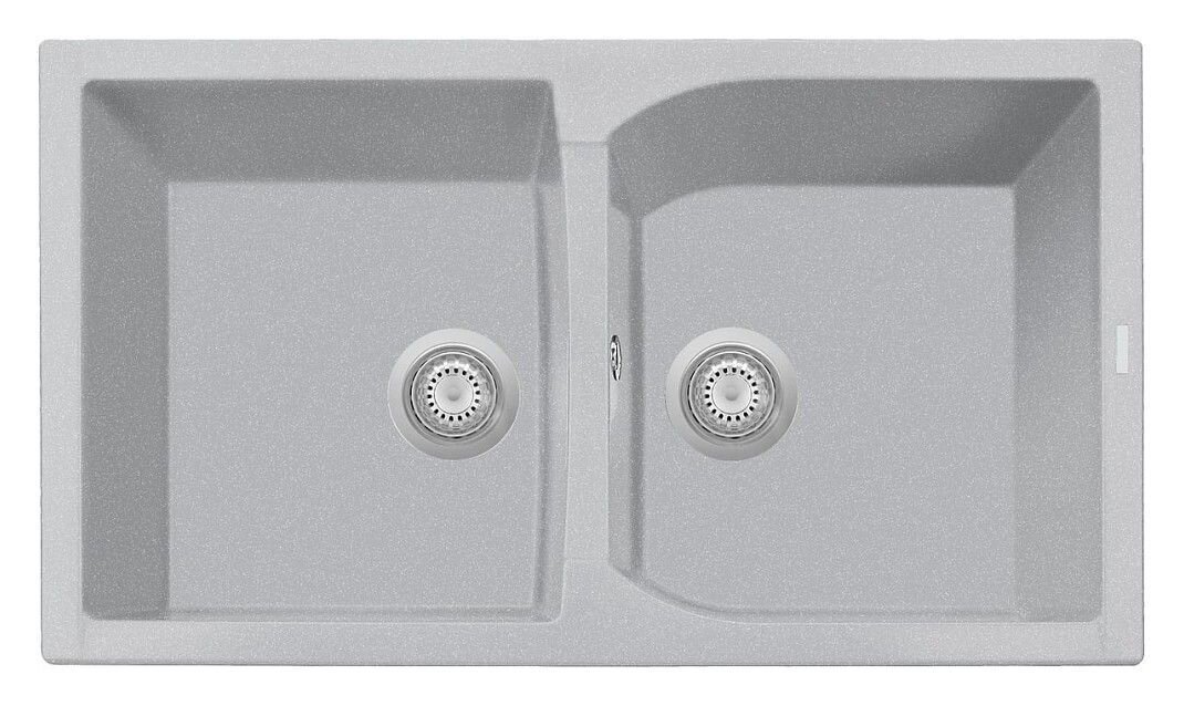 Plados Telma CX0862 UM 41 - ULTRAMETAL Corax Lavello 2 vasche cm. 86 x 50 - alluminio