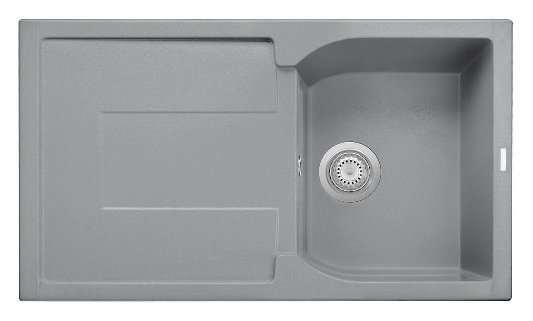 Plados Telma CX0861 UM 42 - ULTRAMETAL Corax Lavello 1 vasca + gocciolatoio reversibile 86 x 50 cm - titanio