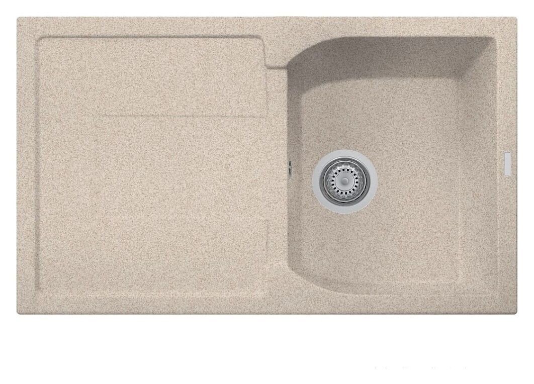 Plados Telma CX0791 UG 94 - MICROULTRAGRANIT Corax Lavello 1 vasca + gocciolatoio reversibile cm. 79 x 50 - avena