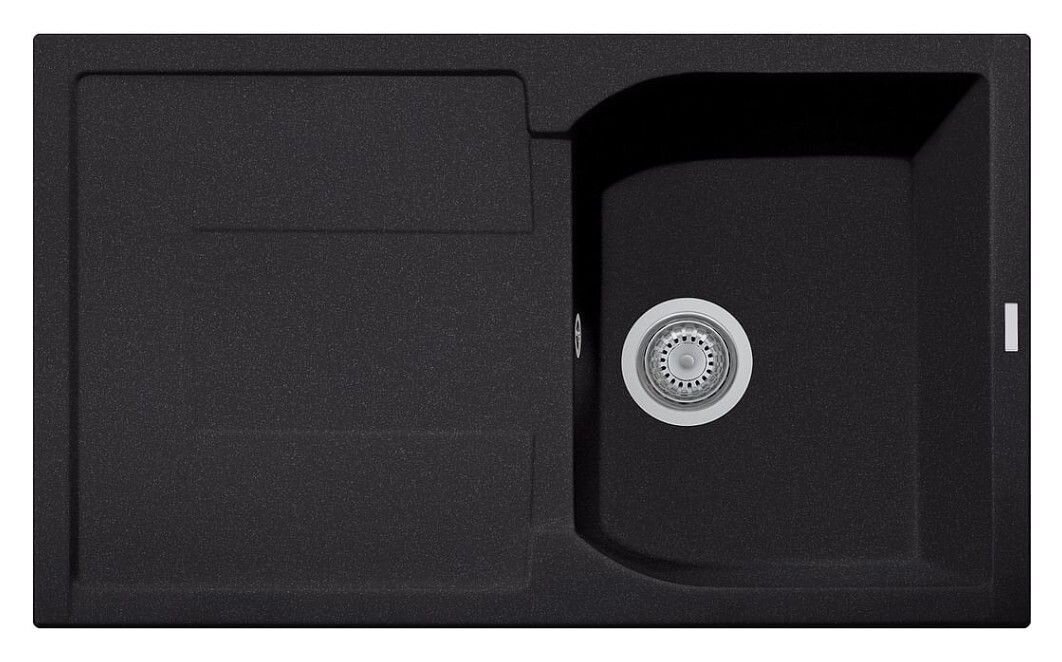 Plados Telma CX0791 UM 44 - ULTRAMETAL Corax Lavello 1 vasca + gocciolatoio reversibile cm. 79 x 50 - nero