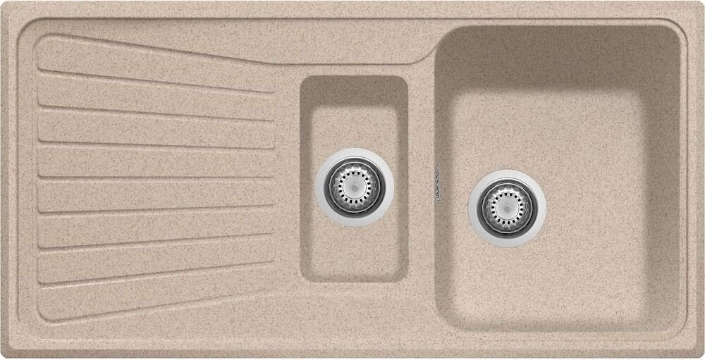 Plados Telma SP0991 UG 94 - MICROULTRAGRANIT Spazio Lavello 1 vasca e mezza + gocciolatoio reversibile cm. 99 x 50 - avena