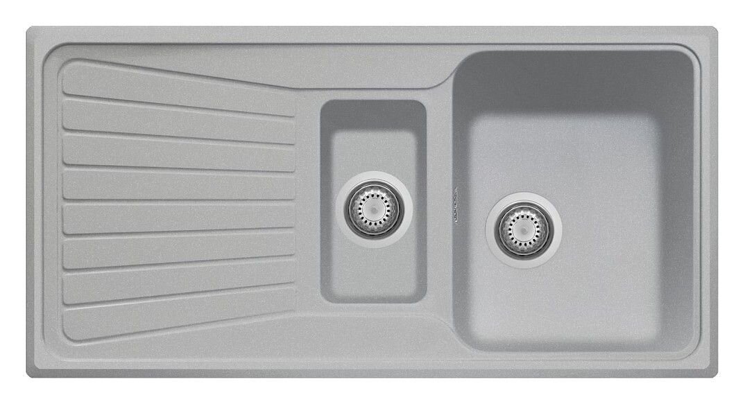 Plados Telma SP0991 UM 41 - ULTRAMETAL Spazio Lavello 1 vasca e mezza + gocciolatoio reversibile cm. 99 x 50 - alluminio