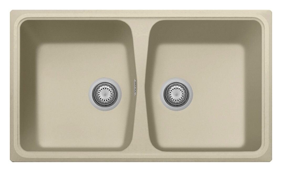 Plados Telma SP0862 UG 55 - MICROULTRAGRANIT Spazio Lavello 2 vasche cm. 86 x 50 - sahara