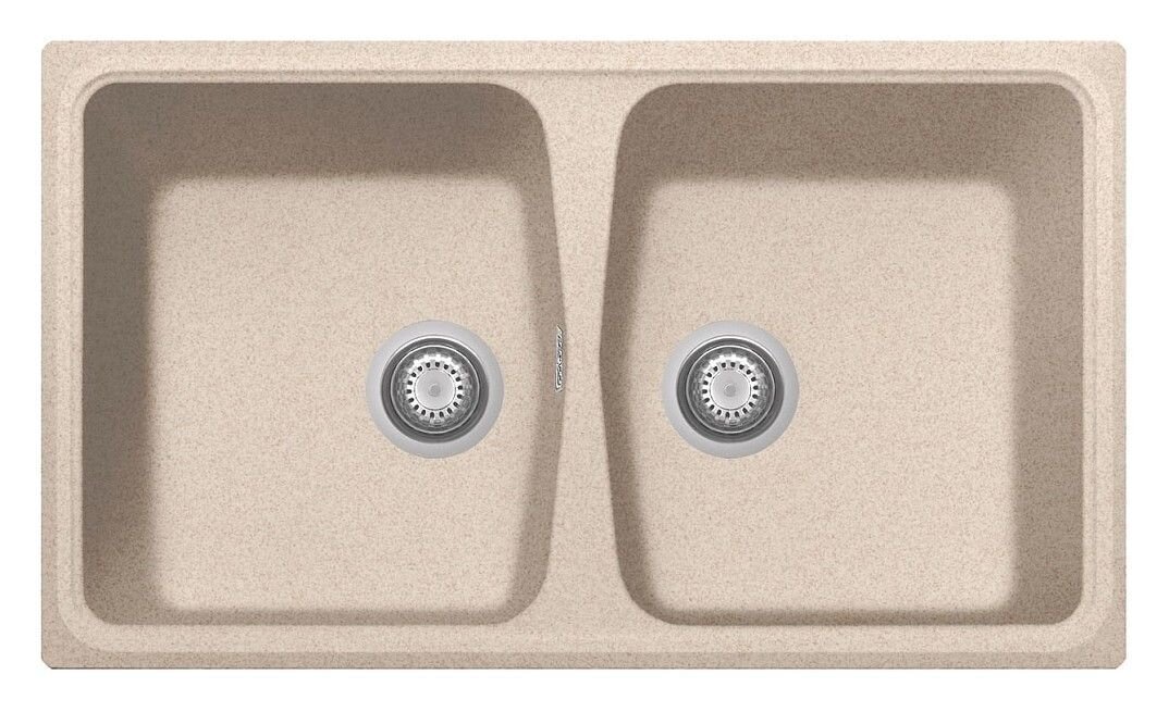 Plados Telma SP0862 UG 94 - MICROULTRAGRANIT Spazio Lavello 2 vasche cm. 86 x 50 - avena
