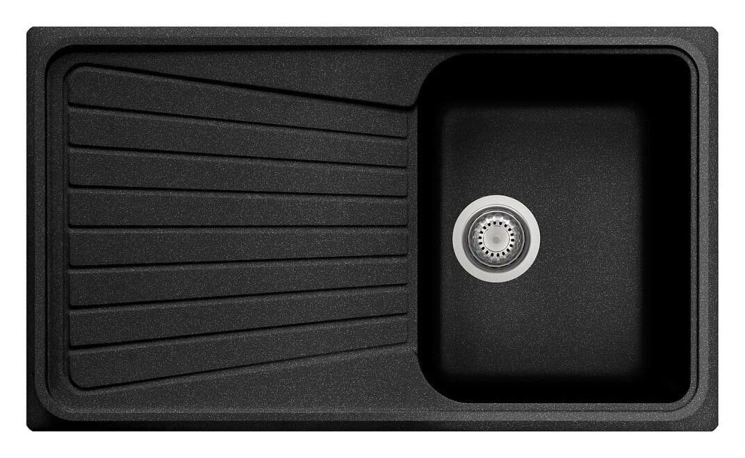 Plados Telma SP0791 UM 44 - ULTRAMETAL Spazio Lavello 1 vasca + gocciolatoio reversibile cm. 79 x 50 - nero
