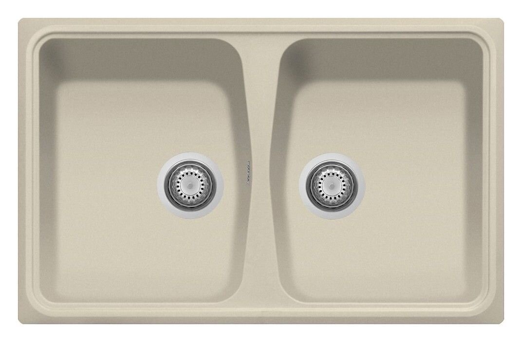 Plados Telma SP0792 UG 55 - MICROULTRAGRANIT Spazio Lavello 2 vasche cm. 79 x 50 - sahara