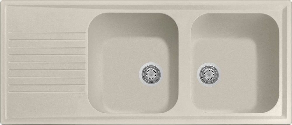 Plados Telma PL1162 UG 56 - MICROULTRAGRANIT Atlantic Lavello 2 vasche + gocciolatoio cm. 116 x 50 - jasmine