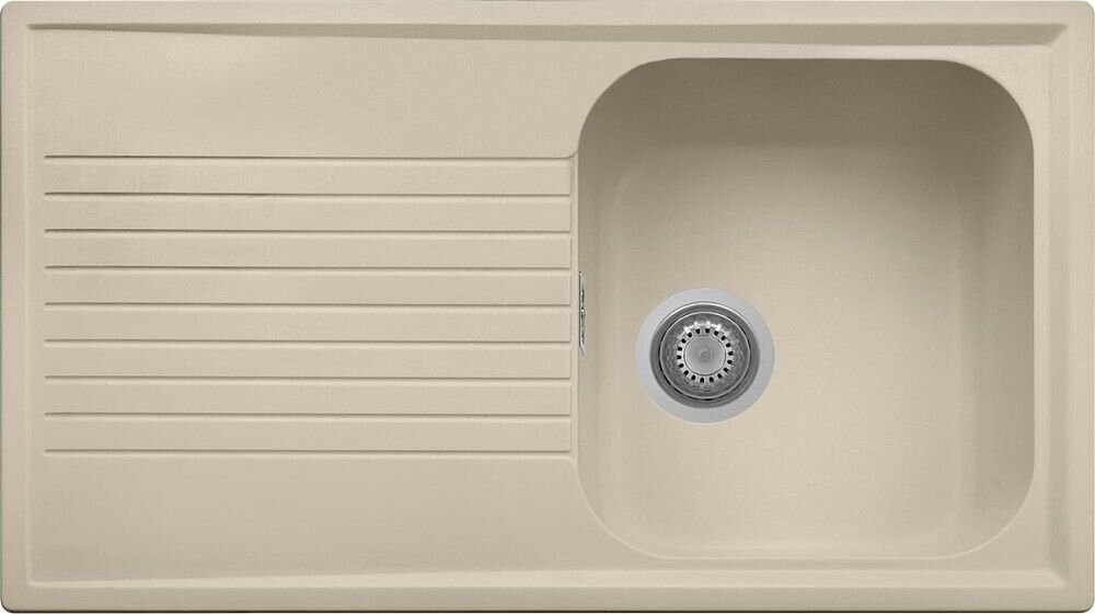 Plados Telma PL0861 UG 55 - MICROULTRAGRANIT Atlantic Lavello 1 vasca + gocciolatoio reversibile cm. 86 x 50 - sahara
