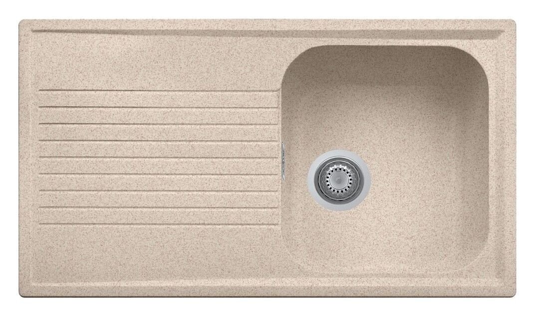 Plados Telma PL0861 UG 94 - MICROULTRAGRANIT Atlantic Lavello 1 vasca + gocciolatoio reversibile cm. 86 x 50 - avena