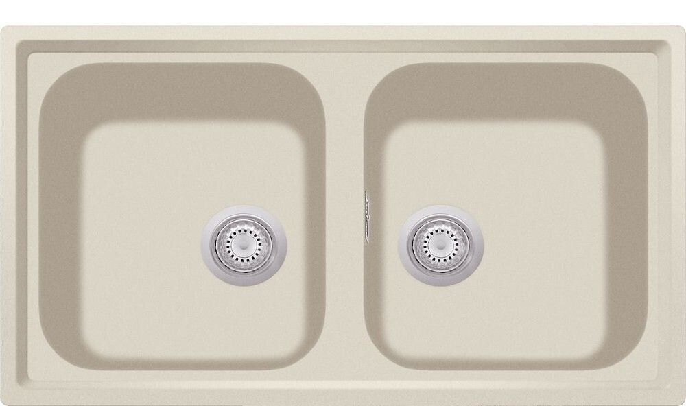 Plados Telma PL0862 UG 56 - MICROULTRAGRANIT Atlantic Lavello 2 vasche cm. 86 x 50 - jasmine