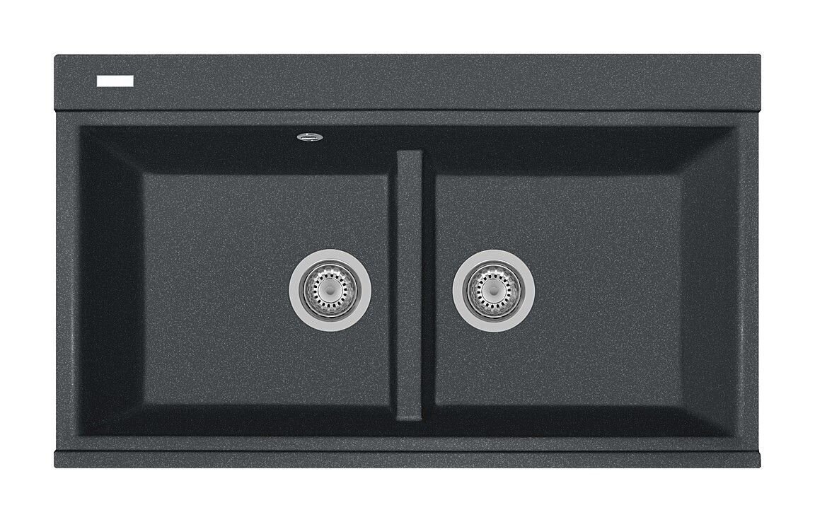 Plados Telma LX8620 UM 14 - ULTRAMETAL Lux Lavello 2 vasche cm. 86x51 - concrete