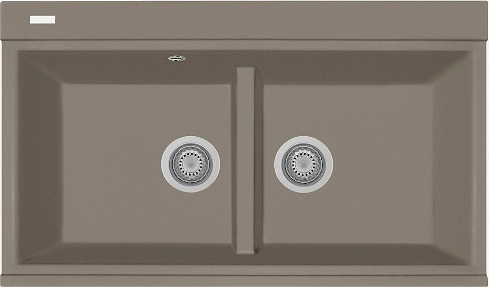 Plados Telma LX8620 NS N3 - NANOSTONE Lux Lavello 2 vasche cm. 86x51 - argan
