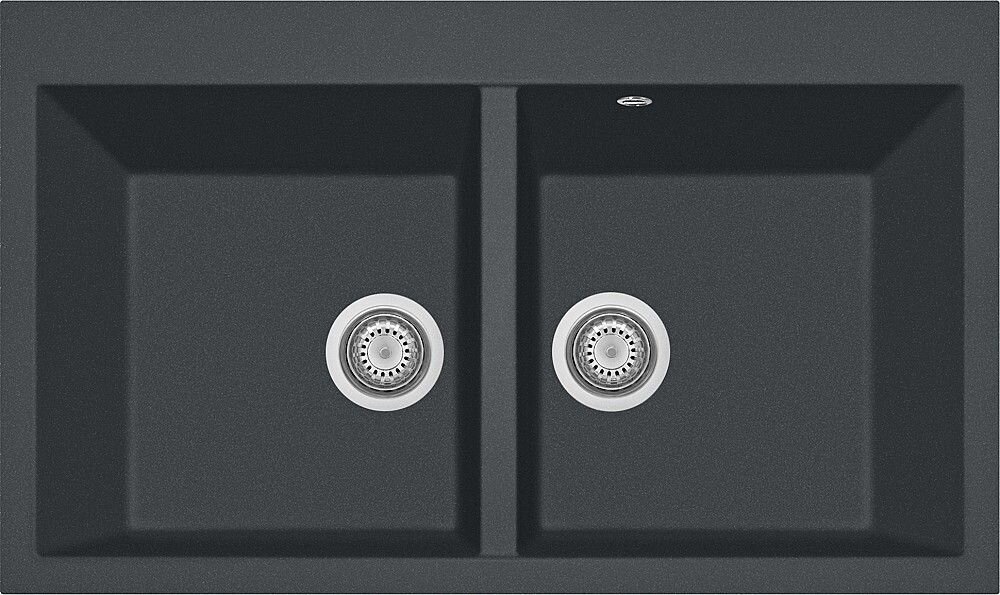 Plados Telma AM8620 UM 14 - ULTRAMETAL Elegance Lavello 2 vasche cm. 86x51 - concrete
