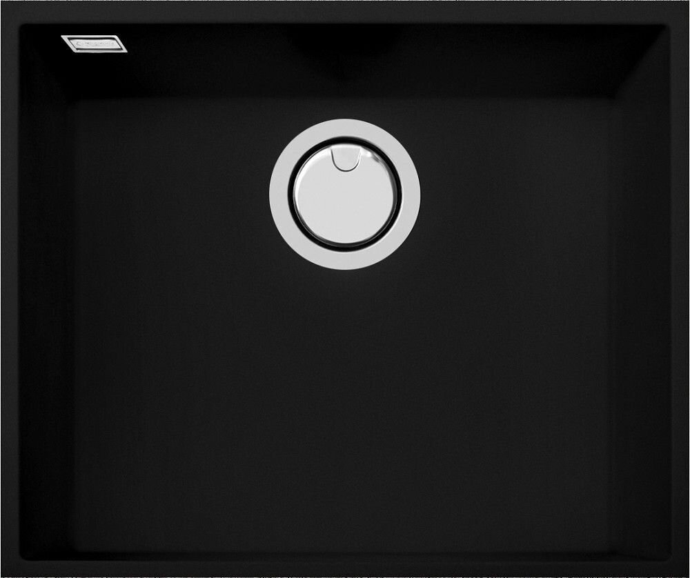 Plados Telma ON5610IT NS N6 - NANOSTONE One Lavello 1 vasca cm. 53 x 44 - deep black