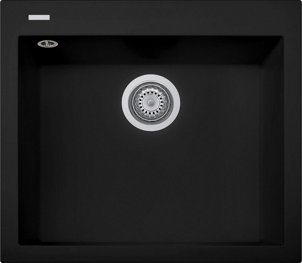 Plados Telma ON6010 NS N6 - NANOSTONE One Lavello 1 vasca cm. 60x51 - deep black