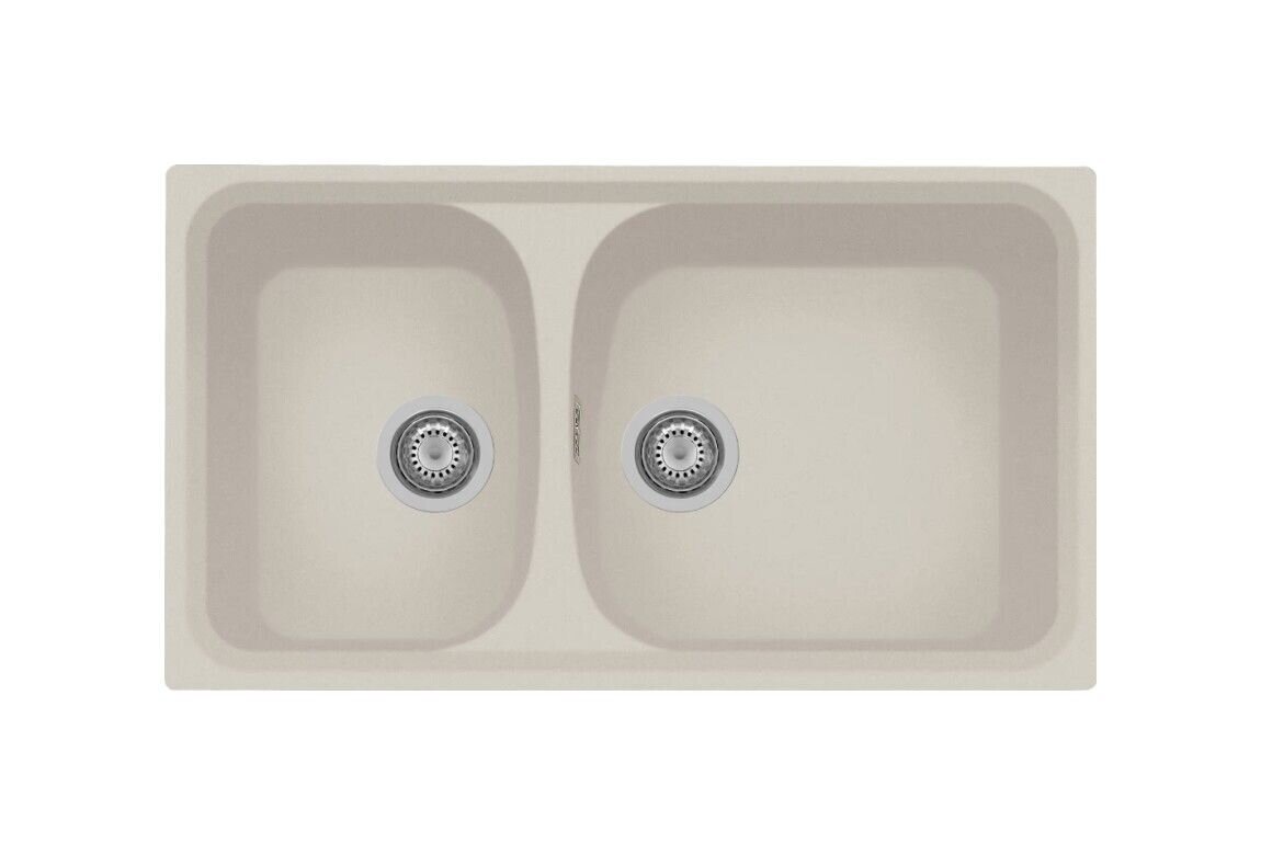 Plados Telma HR0862 UG 56 - MICROULTRAGRANIT Harmony Lavello 2 vasche cm. 86x50 - jasmine