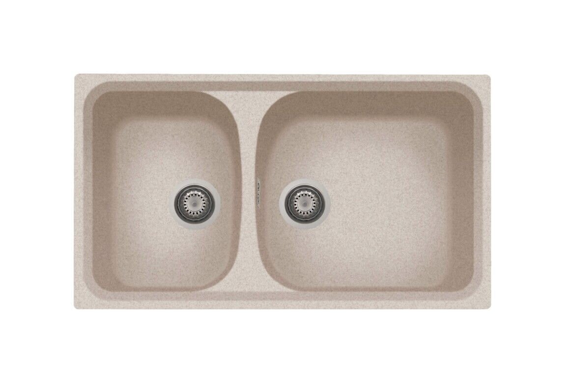Plados Telma HR0862 UG 94 - MICROULTRAGRANIT Harmony Lavello 2 vasche cm. 86x50 - avena