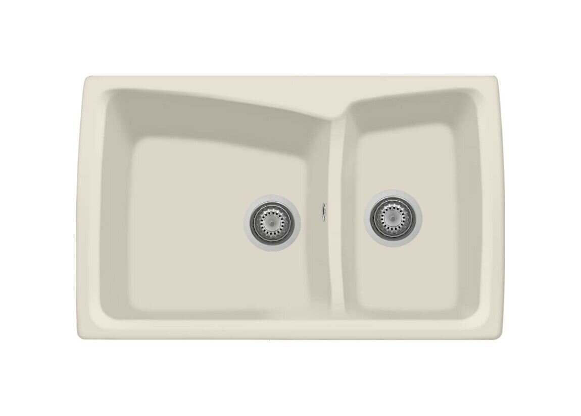 Plados Telma HR0792 UG 56 - MICROULTRAGRANIT Harmony Lavello 1 vasca e mezza cm. 79x50 - jasmine