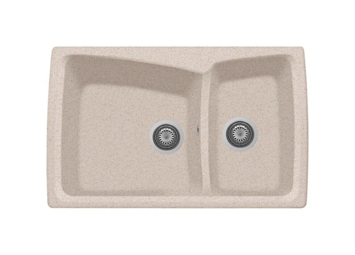Plados Telma HR0792 UG 94 - MICROULTRAGRANIT Harmony Lavello 1 vasca e mezza cm. 79x50 - avena