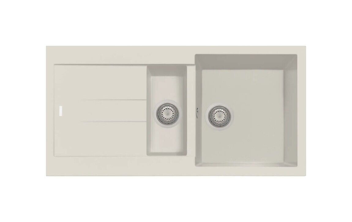 Plados Telma AM9915 UG 56 - MICROULTRAGRANIT Elegance Lavello 1 vasca e mezza + gocciolatoio reversibile cm. 99x50 - jasmine