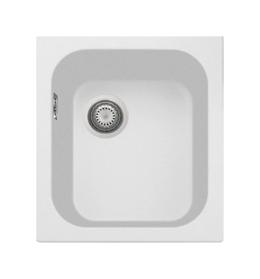 Plados Telma HR4321 UG 58 - MICROULTRAGRANIT Harmony Lavello 1 vasca reversibile cm. 43x50 - bianco latte