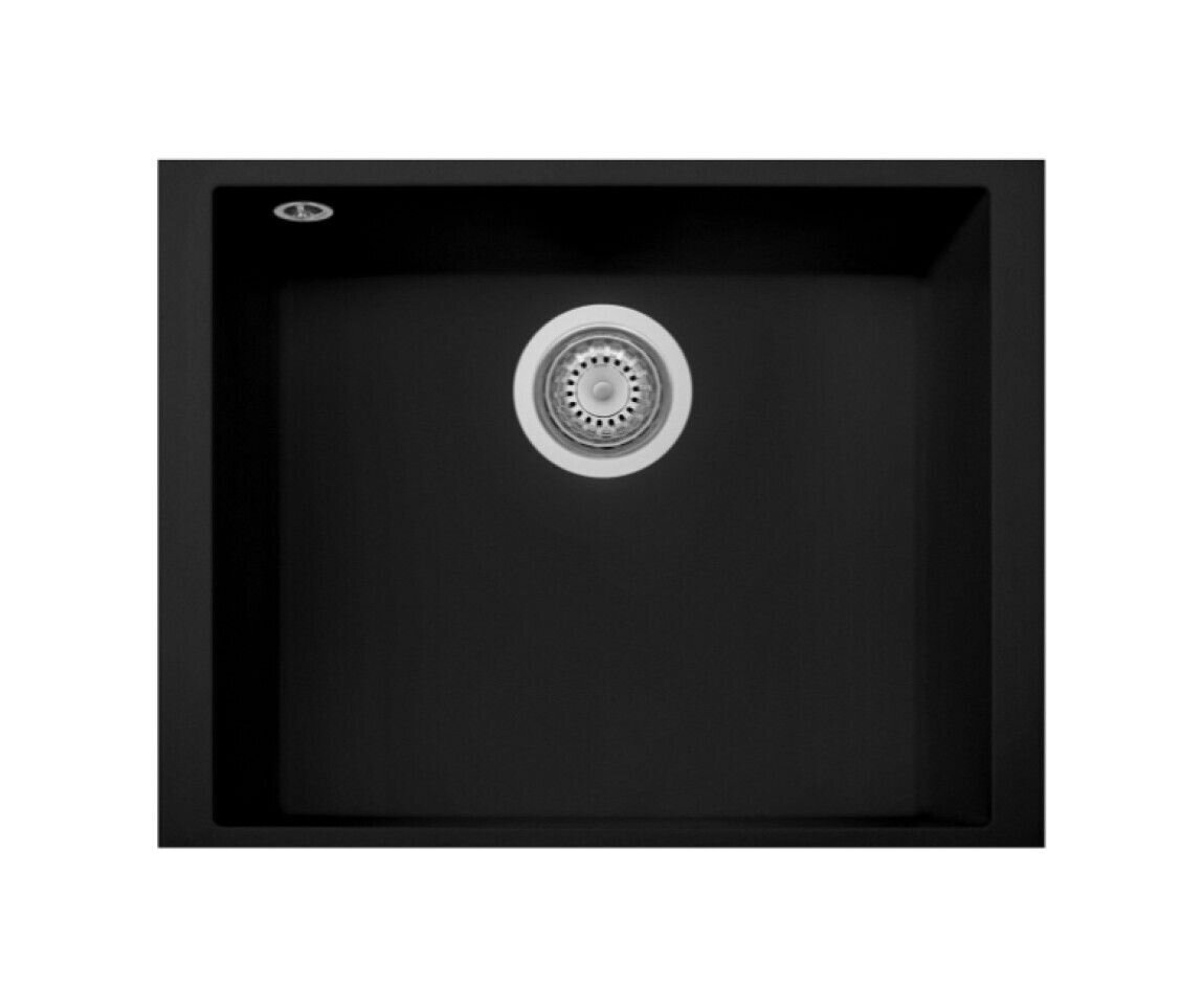 Plados Telma ON5610ST NS N6 - NANOSTONE One Lavello 1 vasca cm. 56x44 - deep black
