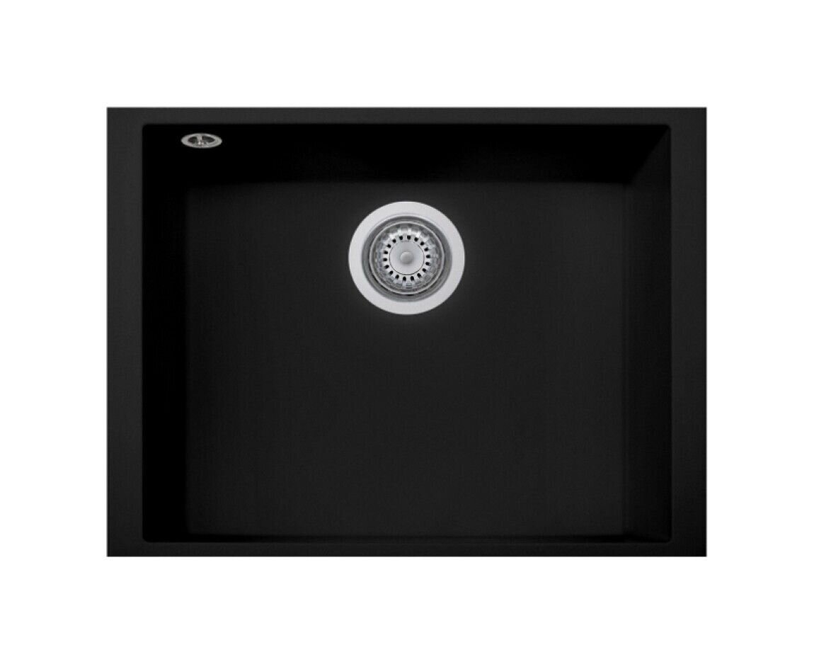 Plados Telma ON6010ST NS N6 - NANOSTONE One Lavello 1 vasca cm. 60x44 - deep black