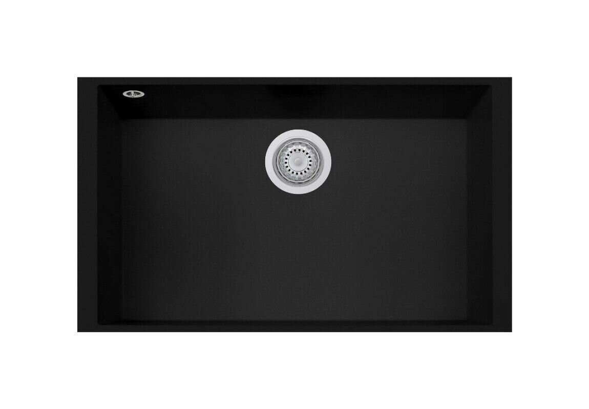 Plados Telma ON7610ST NS N6 - NANOSTONE One Lavello 1 vasca cm. 76x43.5 - deep black