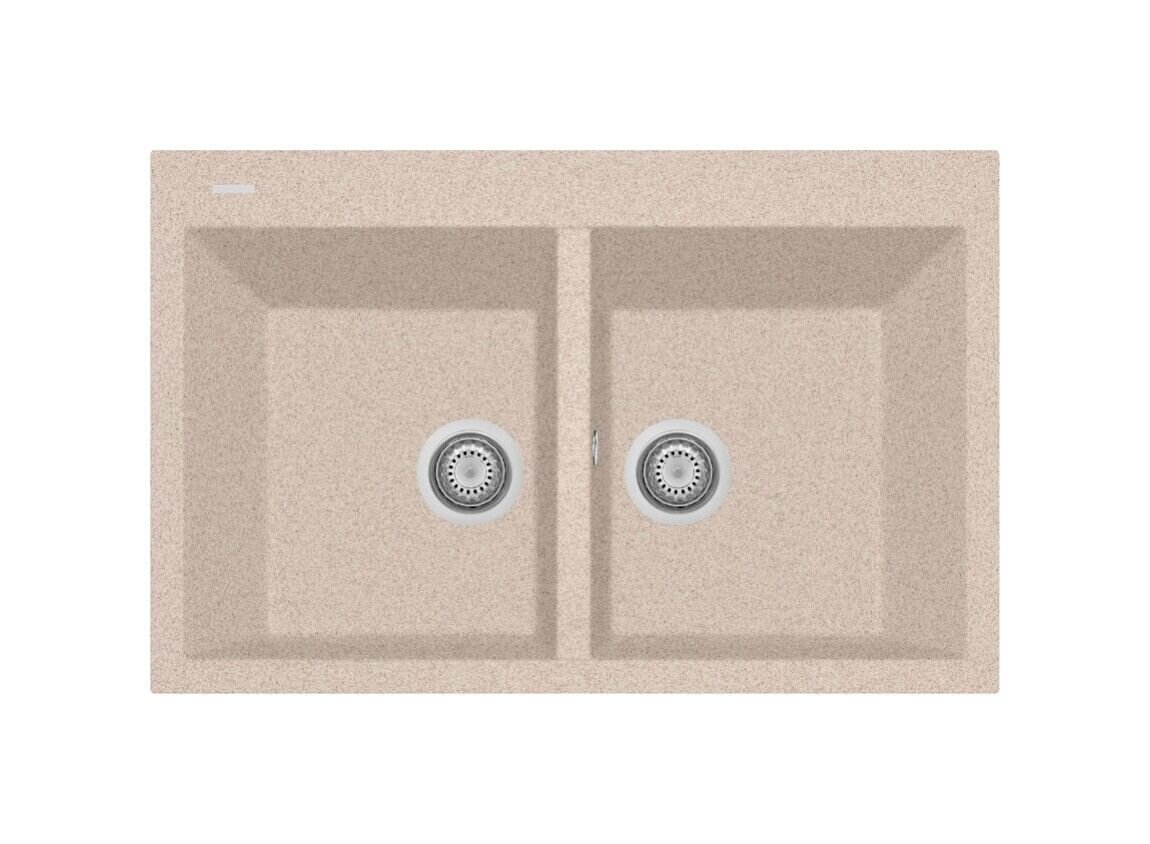 Plados Telma ON7920 UG 94 - MICROULTRAGRANIT One Lavello 2 vasche cm. 79x51 - avena