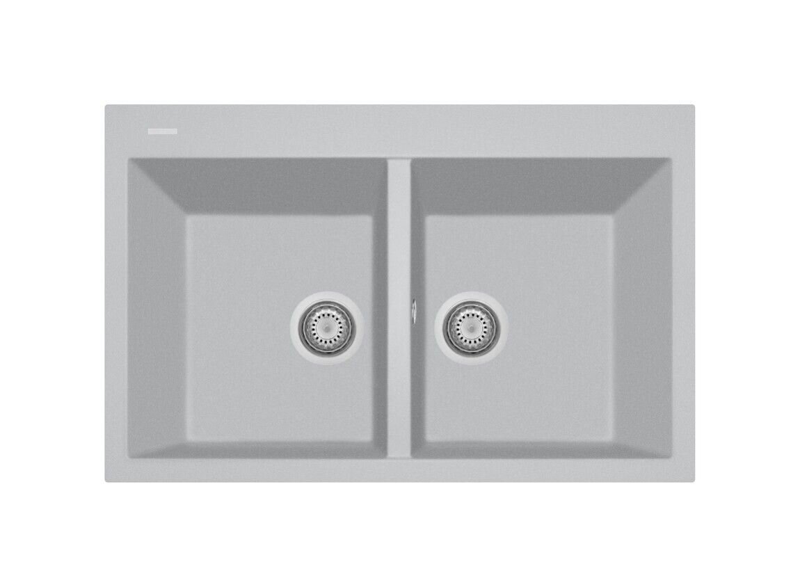 Plados Telma ON7920 UM 41 - ULTRAMETAL One Lavello 2 vasche cm. 79x51 - alluminio
