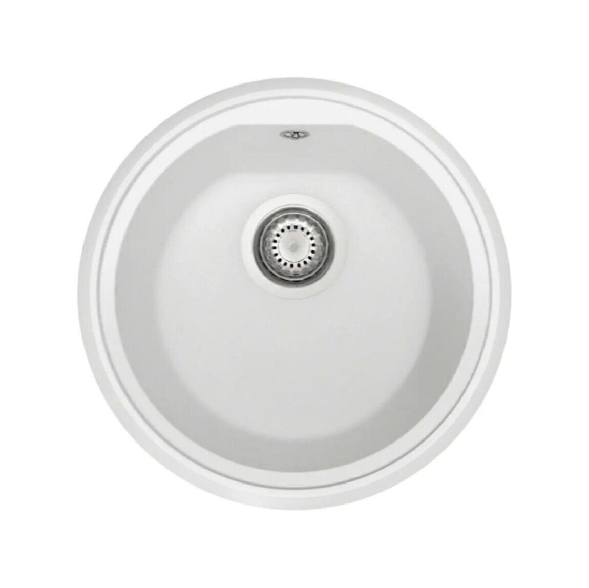 Plados Telma PL4351 UG 98 - MICROULTRAGRANIT Atlantic Lavello tondo 1 vasca cm. 44 - bianco