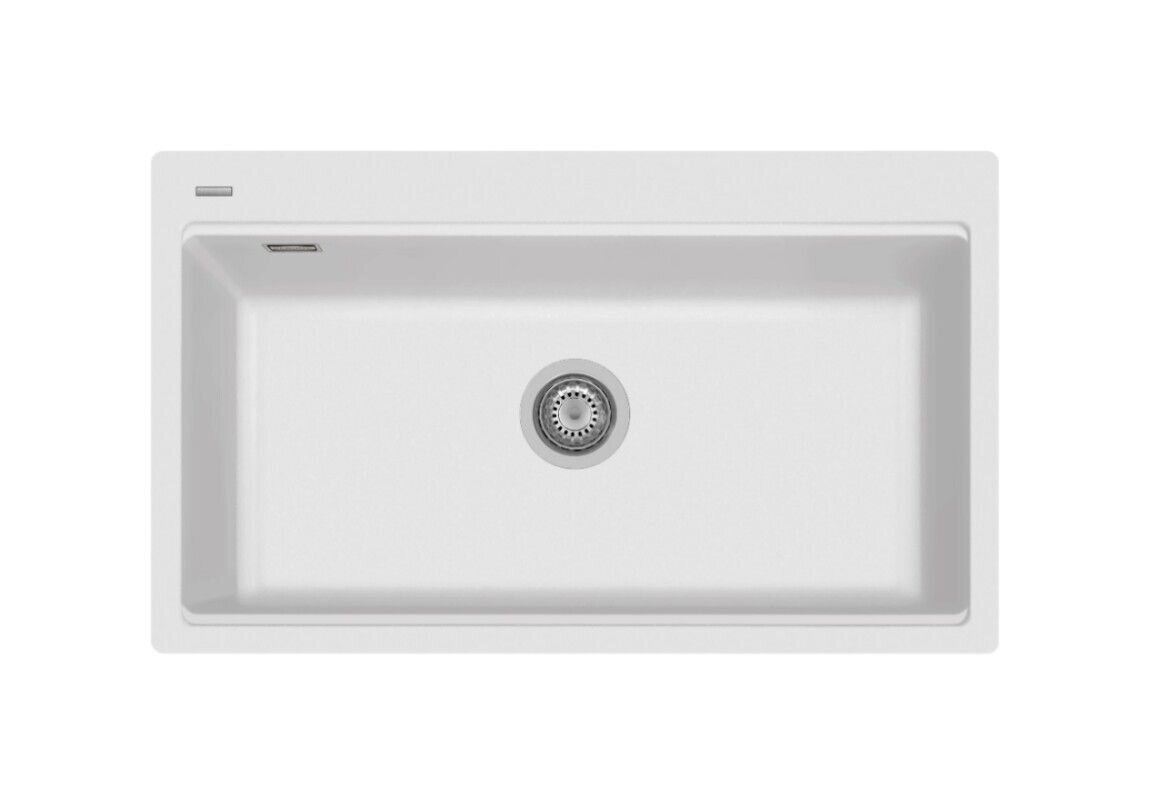 Plados Telma LX8610 UG 58 - MICROULTRAGRANIT Lux Lavello 1 vasca cm. 86 x 51 - bianco latte