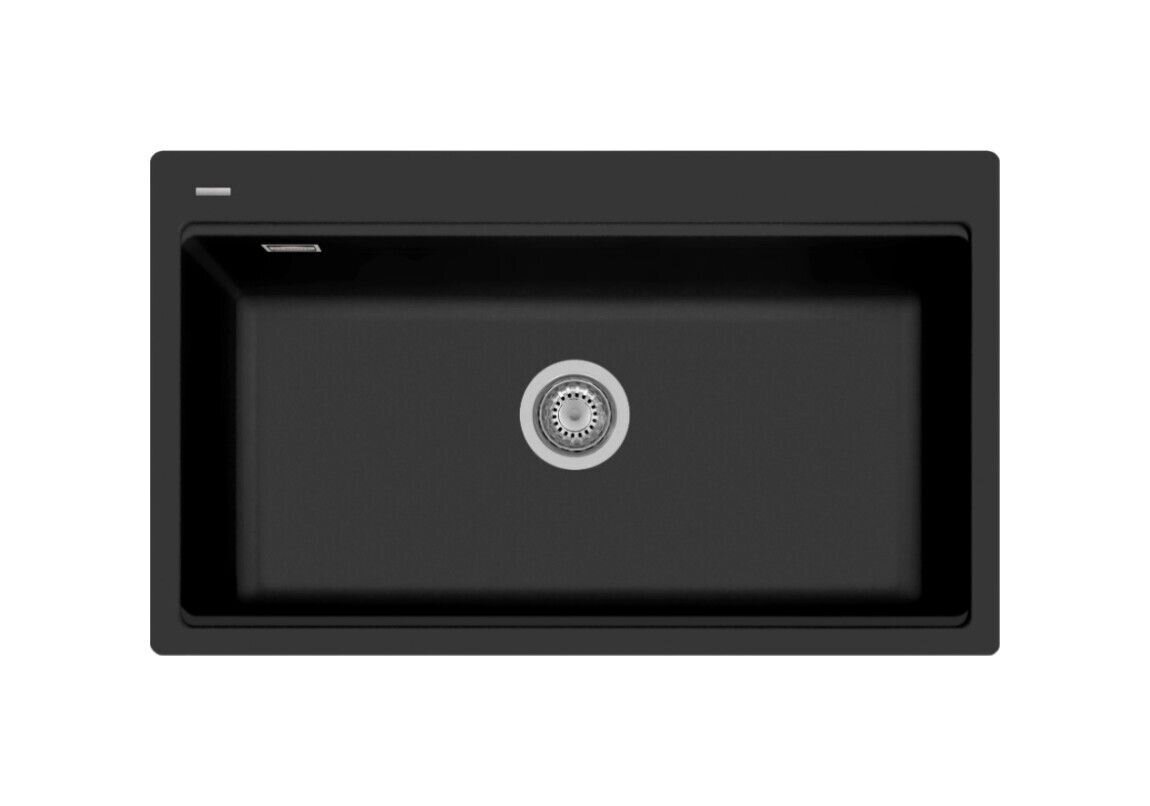 Plados Telma LX8610 UG 70 - MICROULTRAGRANIT Lux Lavello 1 vasca cm. 86 x 51 - nero matt