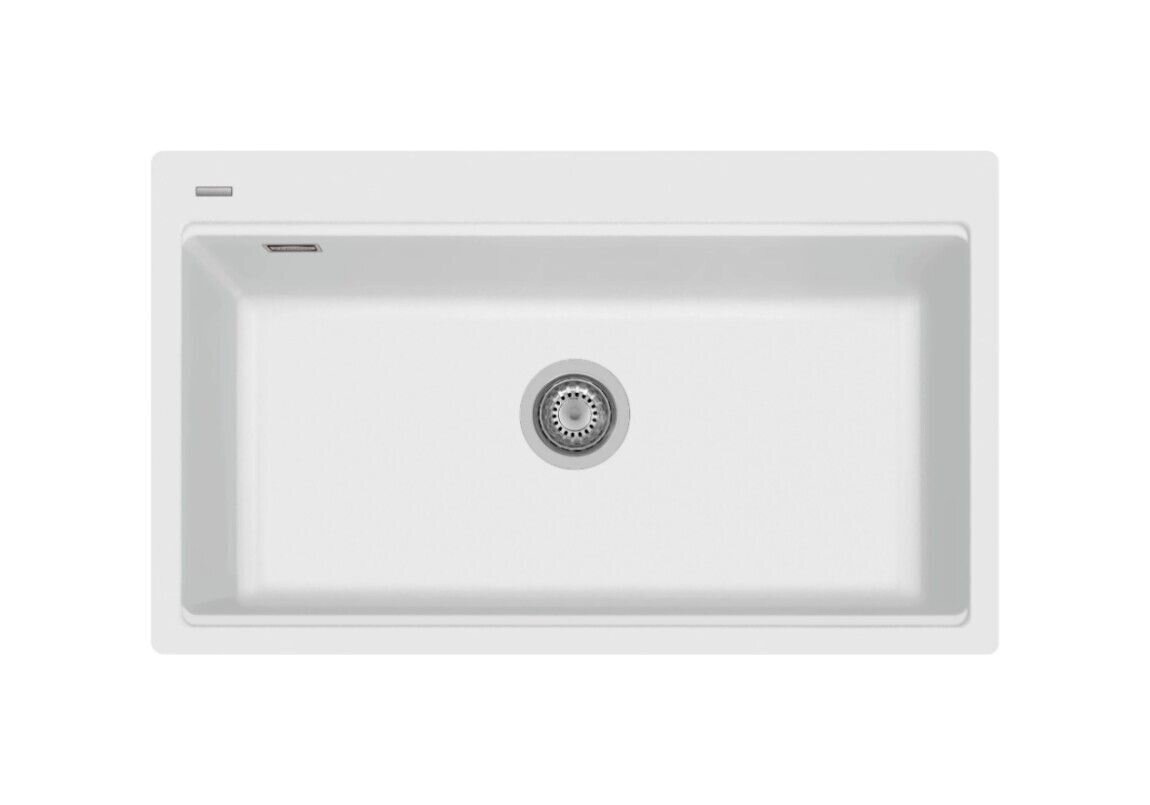 Plados Telma LX8610 NS N1 - NANOSTONE Lux Lavello 1 vasca cm. 86 x 51 - pure white