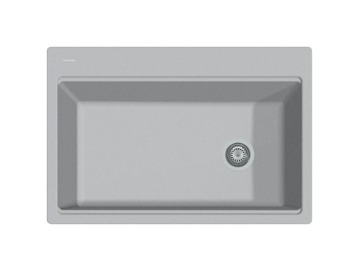 Plados Telma ON3322 NS N4 - NANOSTONE One Lavello 1 vasca cm. 84x56 - urban grey