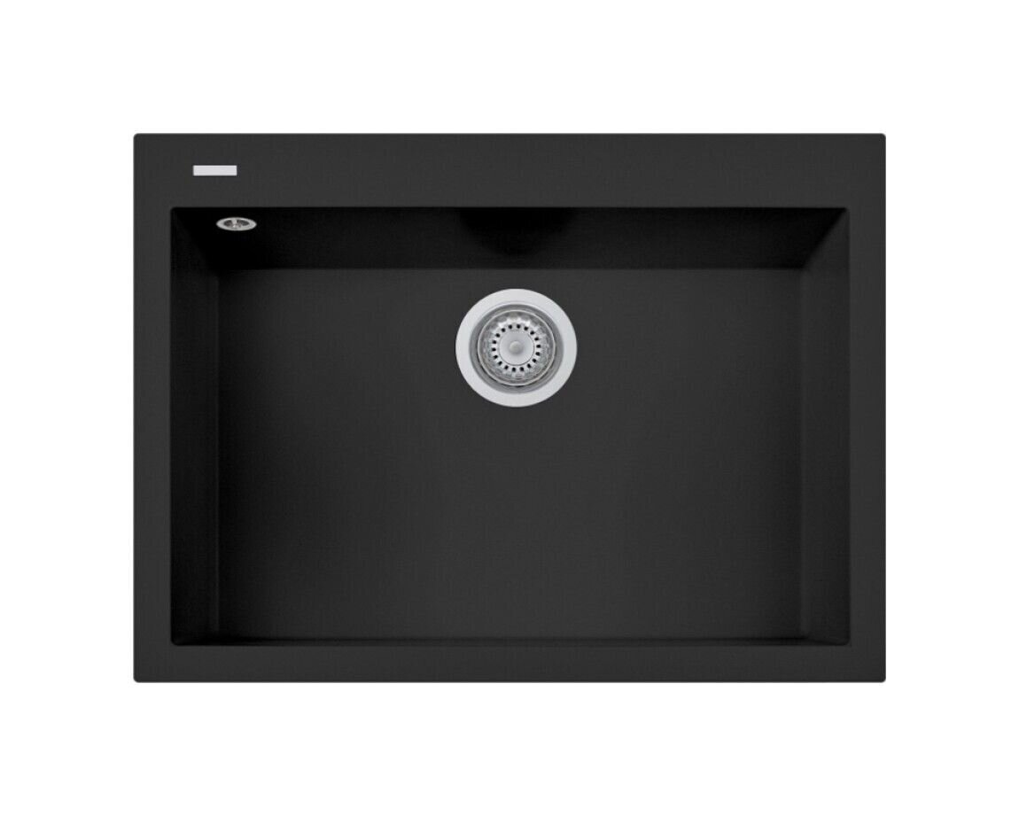 Plados Telma ON6910 NS N6 - NANOSTONE One Lavello 1 vasca cm. 69x50 - deep black