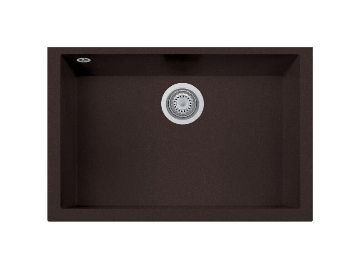 Plados Telma ON6910ST UM 64 - ULTRAMETAL One Lavello 1 vasca cm. 69x44 - marrone