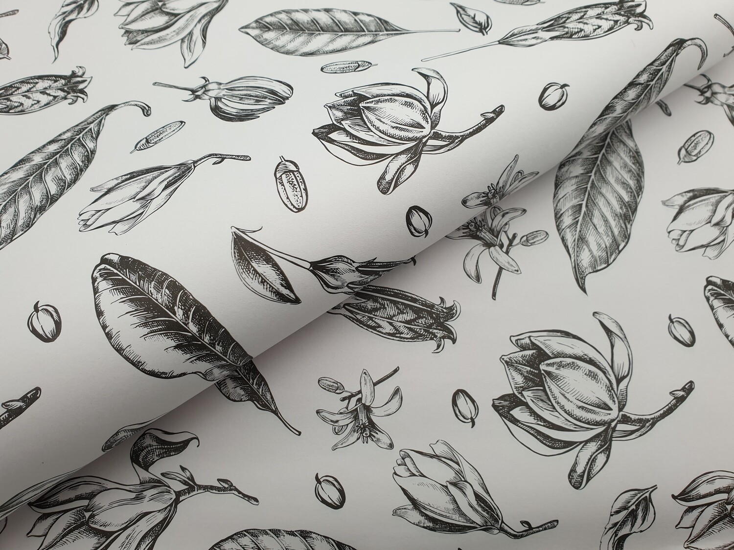 Bespoke Newsprint Reams 420 x 594 mm Vintage Flower Black ( Qty 10)