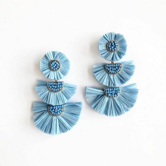 Raffia Paper 20m Blue