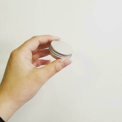 Aluminium Screw top Tin 15g Silver