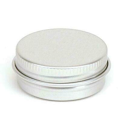 Aluminium Screw top Tin 15g Silver