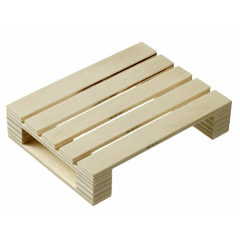 Mini Wooden Pallet  8cm x 6cm x 1.7cm (ea)
