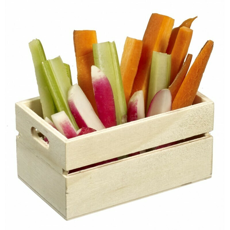 Mini Wooden Crate 80 x 50 x 40 mm (ea)