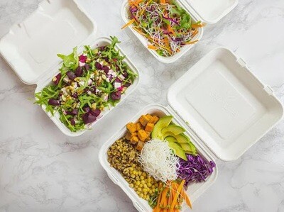 E - Compostable Clamshell Boxes