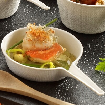 Cane Pulp Eskoffie Mini Frying Pan 25 ml (Qty 50)
