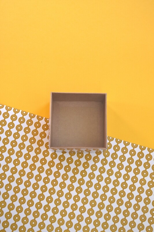 Box Kraft Base with PVC Lid 90x90x50 mm (ea)