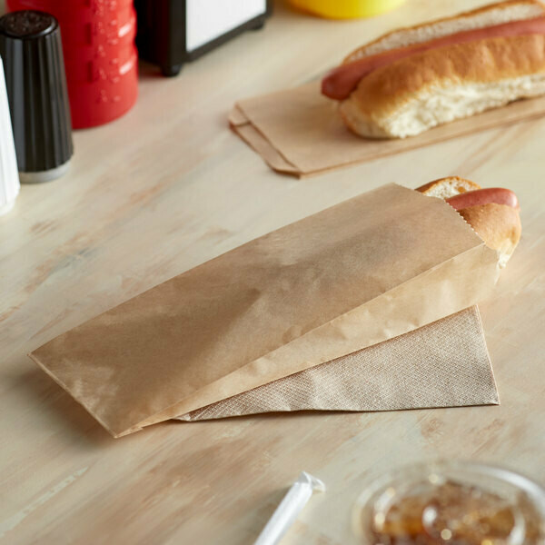 Paper Bag Flask Kraft- 100 x 50 x 235 mm (Qty 100)