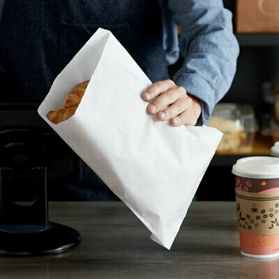 Flat paper bags and sheets