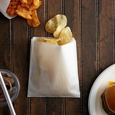 Grease Proof Bags 6 Ounce Chip Bag (Qty 100)