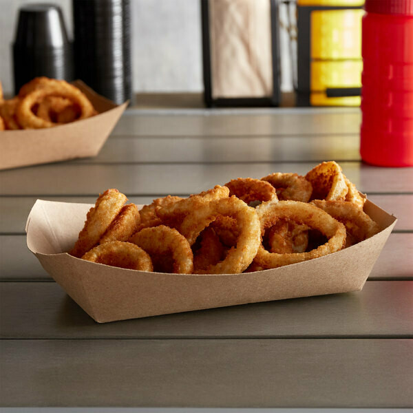 Eco Kraft Polylined Food Tray No 4 Small (Qty 250) Eco Kraft Polylined Food Tray No 4 Small (Qty 250)